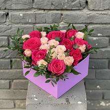 Цветочная композиция из Розы в коробке в Донская Сочи