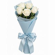 Букет 5 Белых роз Проуд в Донская Сочи