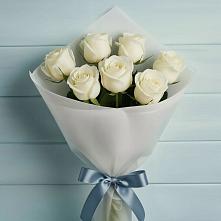Букет 7 Белых роз Эдлесс Лав в Донская Сочи