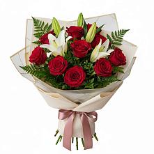 Букет цветов из:  Лилии и Розы в Донская Сочи