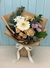 Букет цветов из:  Герберы и Хризантемы в Донская Сочи
