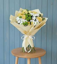 Букет цветов из:  Хризантемы и Розы #REPLACE_PRED# Донская Сочи