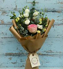 Букет цветов из:  Розы и Лизиантусы #REPLACE_PRED# Донская Сочи