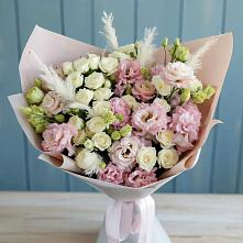 Букет цветов из:  Альстромерии и Розы #REPLACE_PRED# Донская Сочи